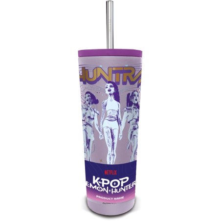 TUMBLER AVEC PAILLE INOX KPOP DH 770ML