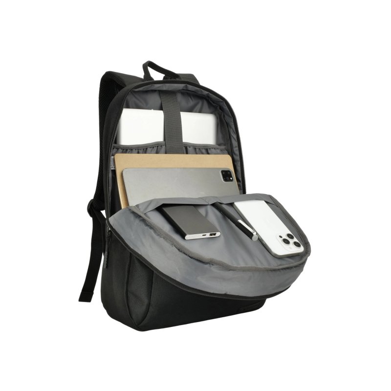 Notebook-Rucksack 15" Multi-Fächer-Design schw.