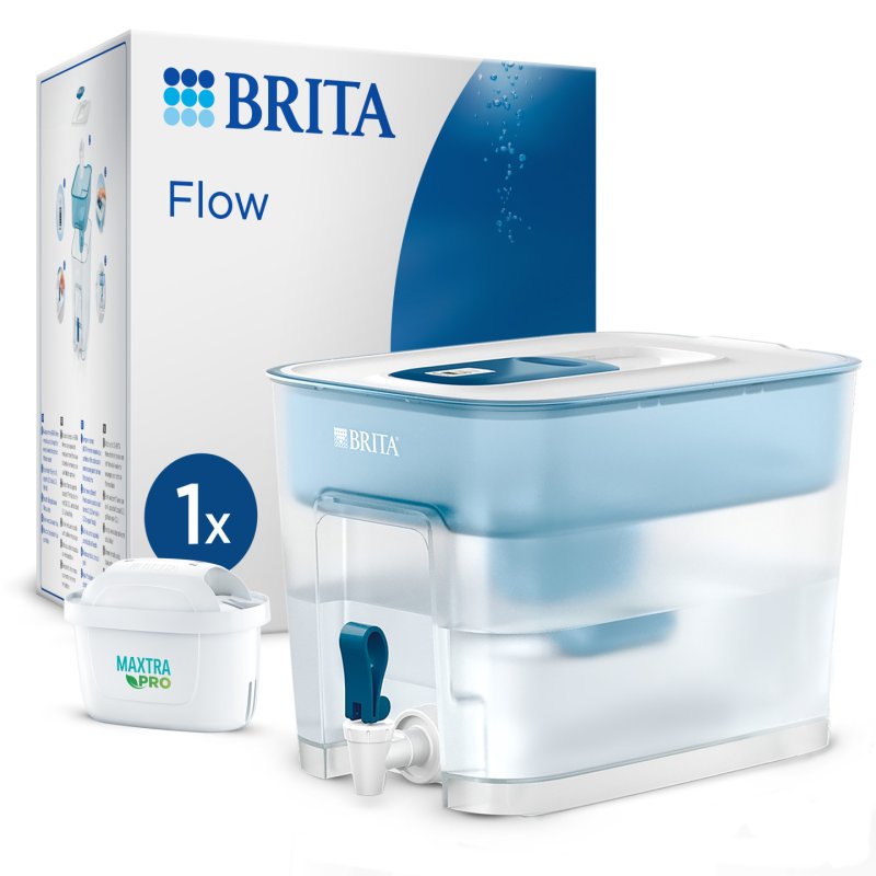 Flow XXL Tischwasserfilter 8.2l Weiss Petrol 125356