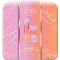 Baylis & Harding Luxury Pamper Tin Gift Set with Jojoba, Vanilla & Almond Oil
