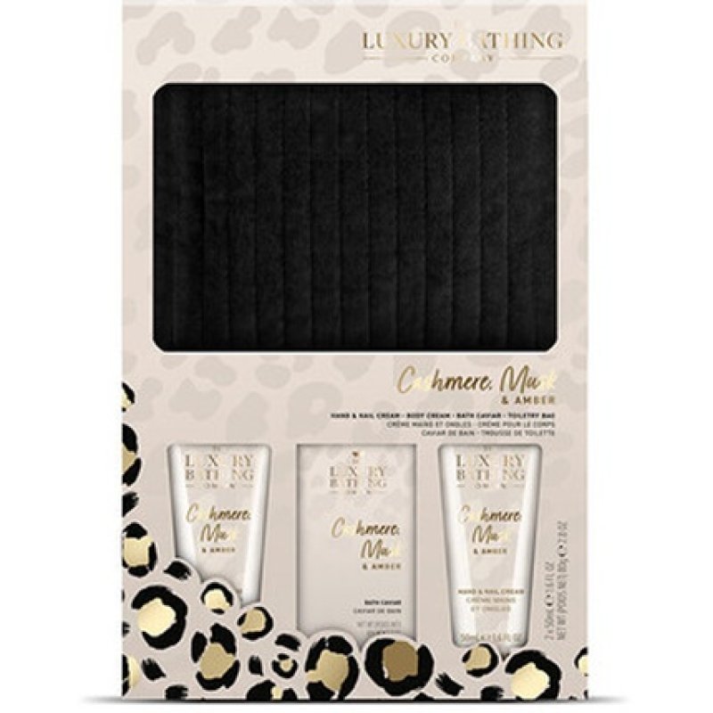 The Luxury Bathing Company Gift Set of Body Care with Cashmere, Musk & Amber
