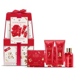The Luxury Bathing Company Gift Set for Bath Care with Fig & Cranberry