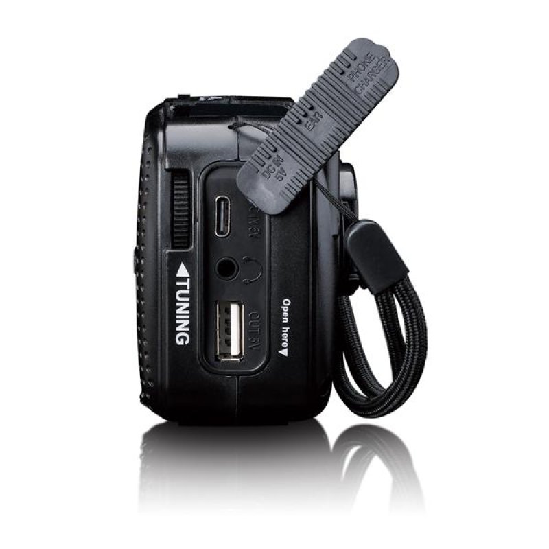 Lenco MCR-113BK Solar schwarz