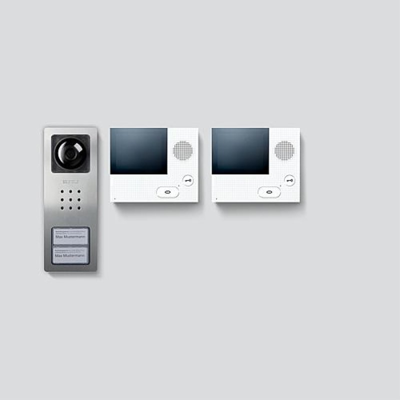 Siedle SET CVB 850-2 E/W video intercom system 8.89 cm (3.5") Stainless steel, White