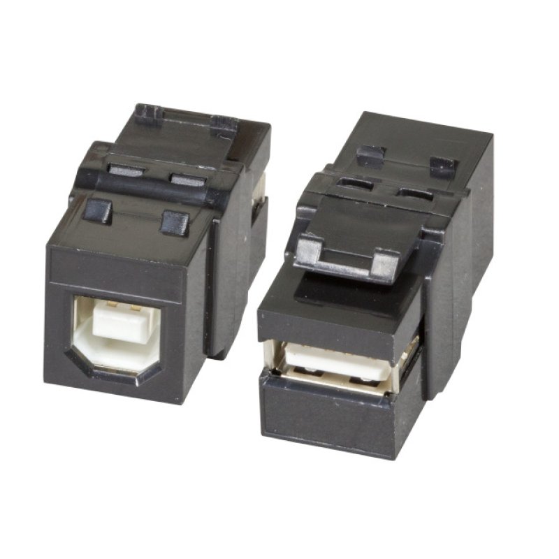 EFB Elektronik EB534 changeur de genre de câble USB 2.0 A USB 2.0 B Noir