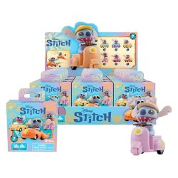 Disney Zoom Hero Pullback Vehicles with Figures Lilo & Stitch Series 2 Blind Box Display (12)