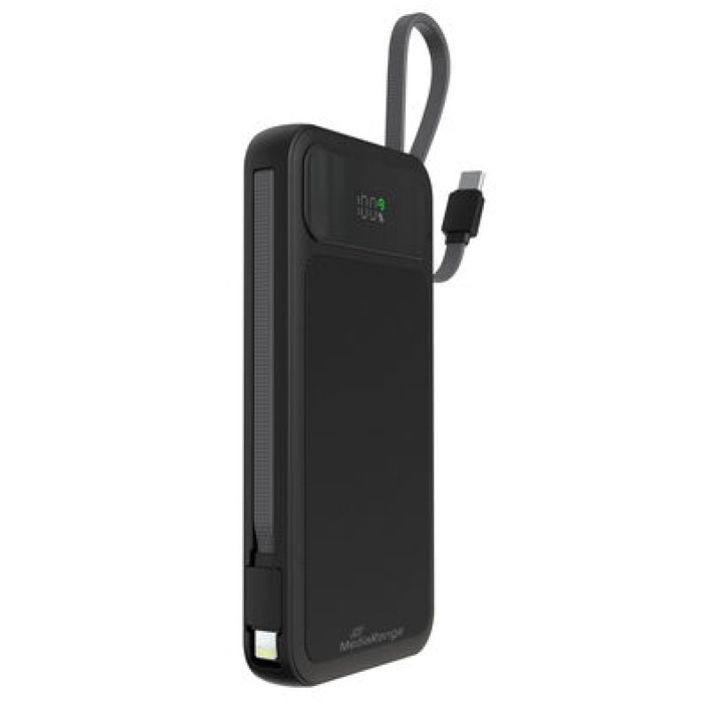 MediaRange MRMA753 banque d'alimentation électrique Lithium Polymère (LiPo) 10000 mAh Noir