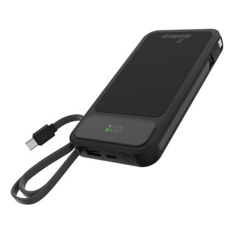 MediaRange MRMA753 banque d'alimentation électrique Lithium Polymère (LiPo) 10000 mAh Noir