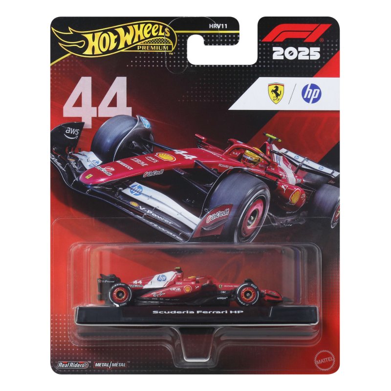 Formula 1 Hot Wheels Premium Die-Cast Vehicle 1/64 Team Ferrari: Driver 1