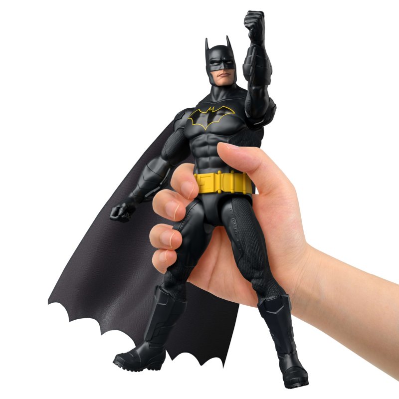 DC Comics DC 12-Inch Batman Action Figure, Black Batsuit, 7 Points of Articulation