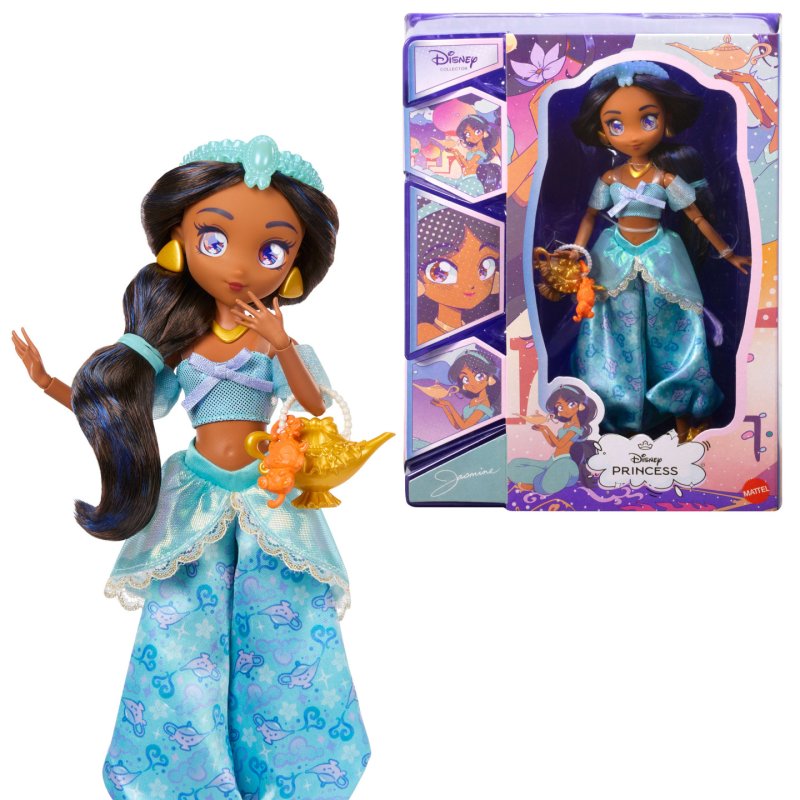 Disney Princess Disney Collector Princess Jasmine Manga Anime Doll & Accessories, Posable & Collectible