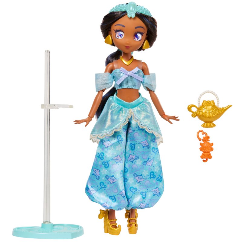 Disney Princess Disney Collector Princess Jasmine Manga Anime Doll & Accessories, Posable & Collectible