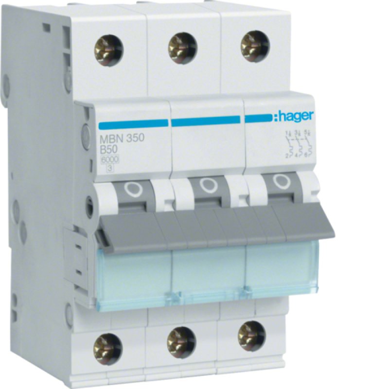 Hager MBN350 circuit breaker 3P