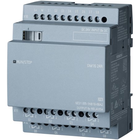 Siemens LOGO! DM16 24R Exp. mod. 4 MW, 8DI/8DO