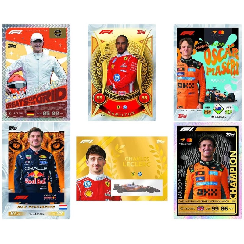Formula 1 Turbo Attax 2026 Trading Cards Display (24)