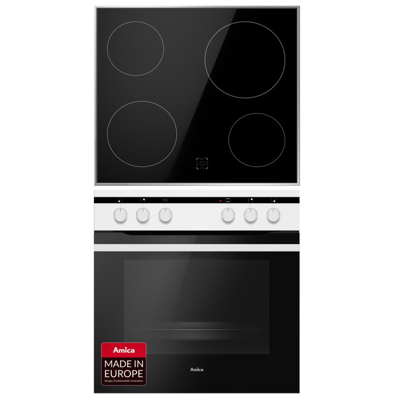 Amica EHC 12709 W ws EB-Herdset A Ceran 9Heizarten Sondermodell GH