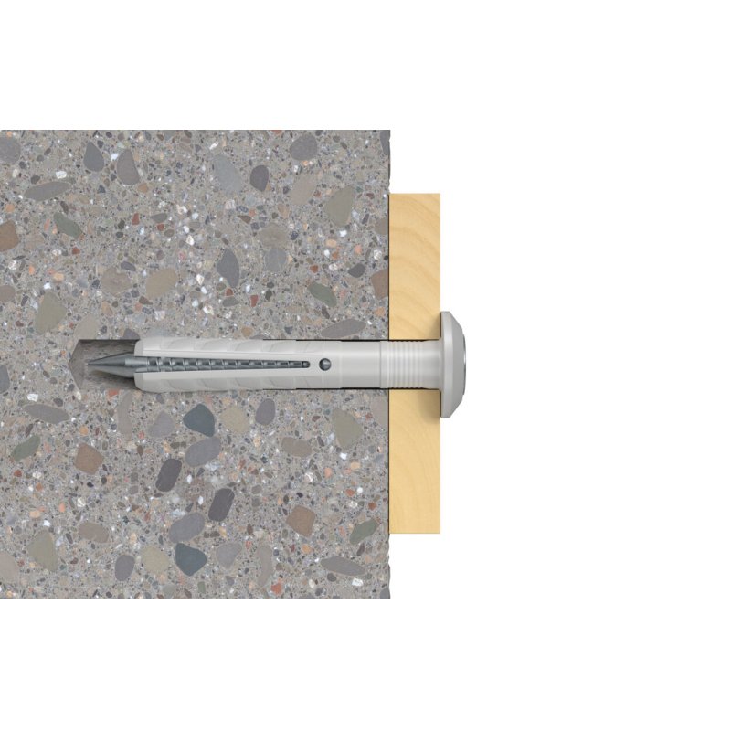 Fischer 48795 ancrage à vis et cheville murale 100 pièce(s) Kit de fiches murales et vis 40 mm