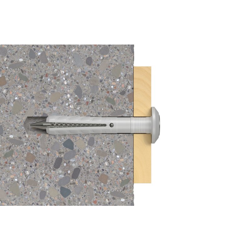 Fischer 48795 ancrage à vis et cheville murale 100 pièce(s) Kit de fiches murales et vis 40 mm