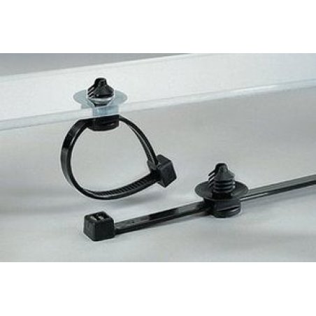 Hellermann T50RFT5-PA66HS/PA66 BK/GY (500) Kabelbinder 200x4,6mm 150-55941