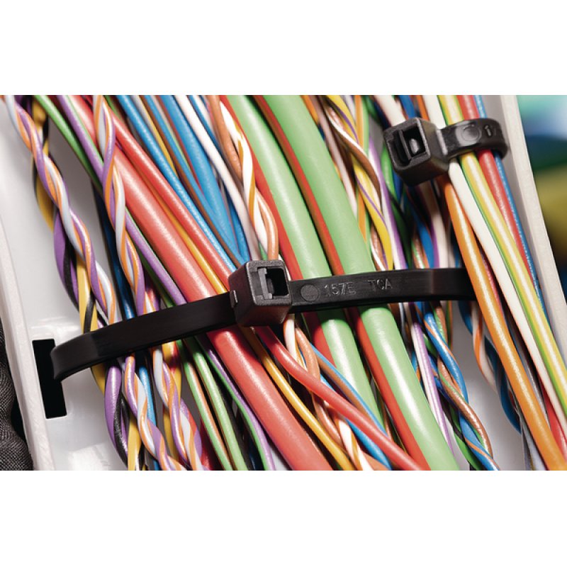Hellermann Tyton T50L cable tie Polyamide White 100 pc(s)