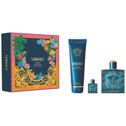 Versace Eros Gift Set Eau de Toilette 100ml, Shower Gel 150ml, Mini Eau de Toilette 5ml