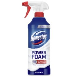 Domestos Power Foam Actic Fresh Toilet Foam Spray 435 Ml
