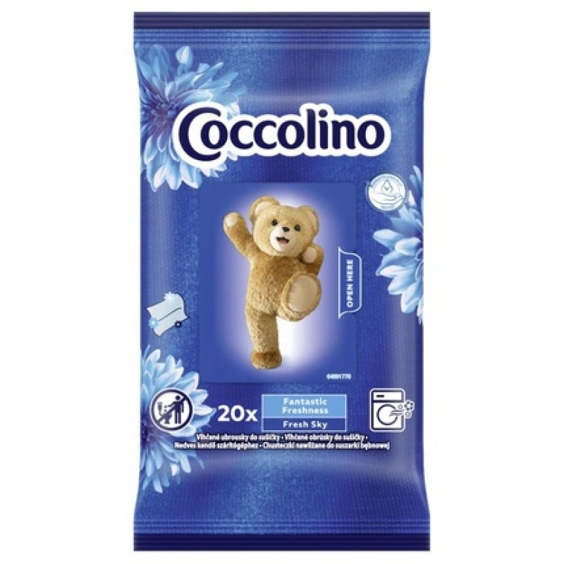 Coccolino Dryer Sheets Fresh Sky 20 Pieces