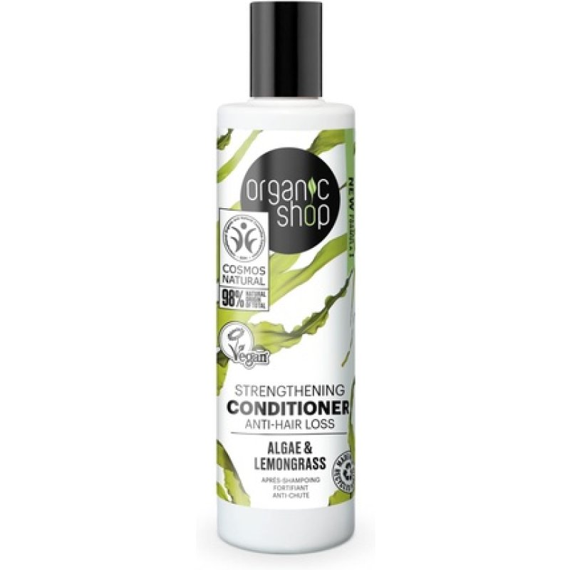 Organic Shop Strengthening Conditioner Anti-Hair Loss Algae and Lemongrass 280ml