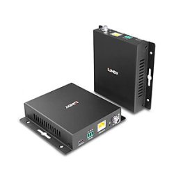 Lindy 39347 AV extender AV transmitter & receiver Black