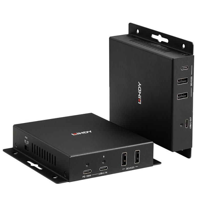 Lindy 39347 AV extender AV transmitter & receiver Black