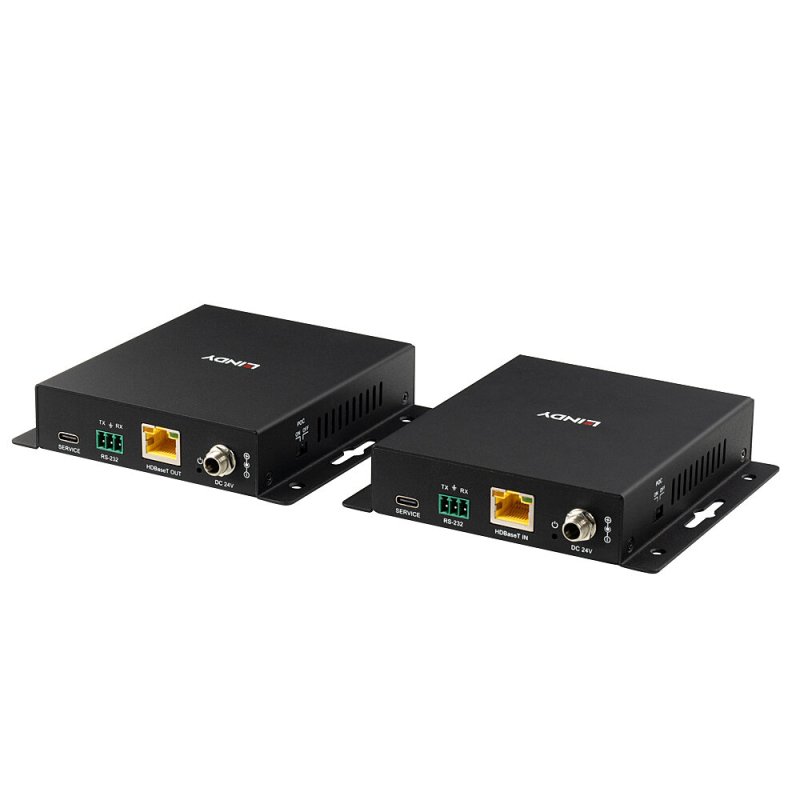 Lindy 39347 extension audio/video Émetteur et récepteur AV Noir