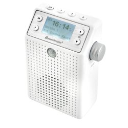 soundmaster DAB60WE Socket Radio DAB , FM Bluetooth, USB Hands-free Function, Incl. Microphone, Spla