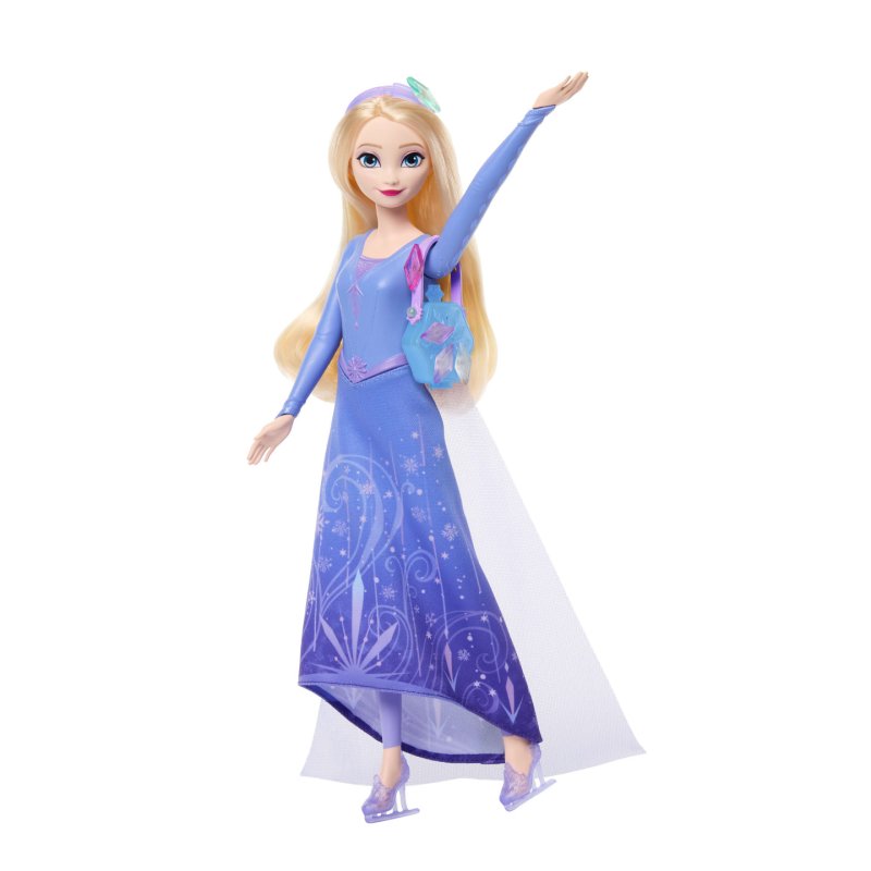 Disney Frozen Jewel Reveal Ice Skating Elsa Fashion Doll with 8 Surprises Including Gem Box & Accy