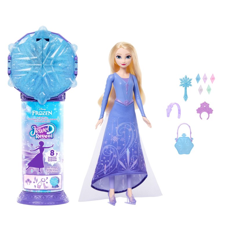 Disney Frozen Disney La Reine des Neiges-Poupée Jewel Reveal Elsa Reine du Patinage
