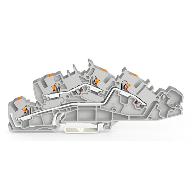 WAGO 2205-7642 Installationsetagen- klemme,L/L,Push-in CAGE CLAMP ,grau