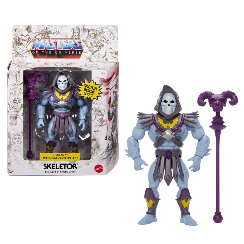 Masters of the Universe Origins Sketchbook Series Skeletor 5.5-inch Action Figure Toy