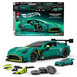 Hot Wheels Elite Mattel Brick Shop Building Set 1/16 '24 Aston Martin Vantage GT3