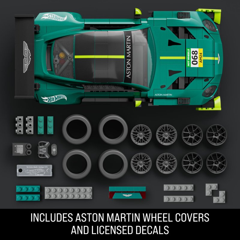 Mattel Brick Shop Hot Wheels-Coffret de Construction Aston Martin Vantage GT3