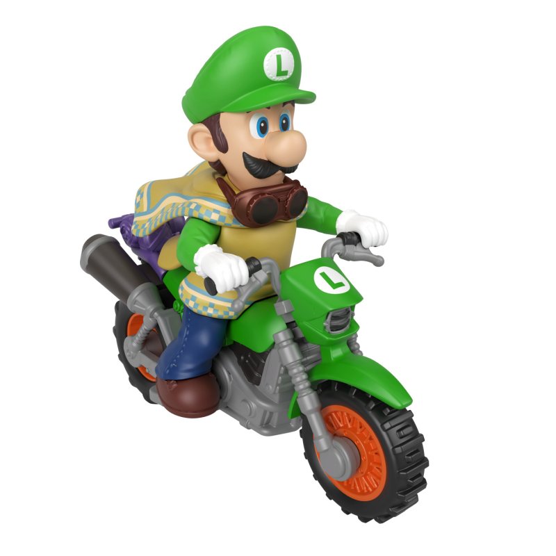 Hot Wheels Mario & Luigi Desert Jump inspired by The Super Mario Galaxy Movie with 2 Motos