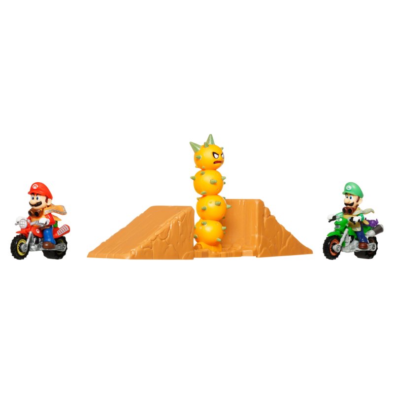 The Super Mario Galaxy Movie Hot Wheels Playset Mario & Luigi Desert Jump