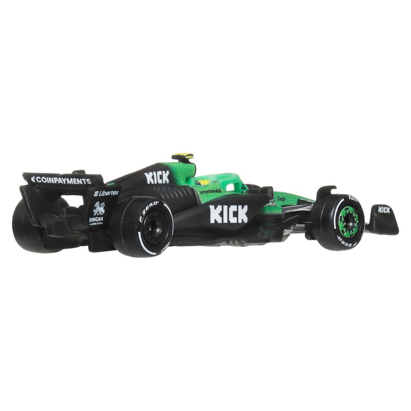 Hot Wheels Premium KICK Sauber F1 Team 2-Pack of 1:64 Scale Racecars: Hulkenberg & Bortoleto