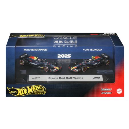 Hot Wheels Hot Wheels-Coffret de 2 voitures de Formule 1, Oracle Red Bull Racing