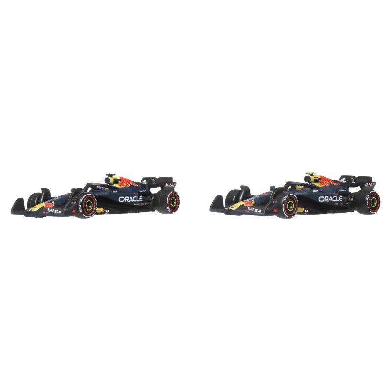 Hot Wheels Premium Formula 1 2-Pack of Toy Cars, Oracle Red Bull Racing: Verstappen & Tsunoda