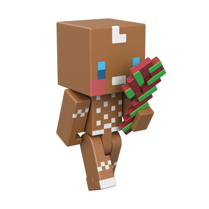 Minecraft Advent Calendar, 3 3.25-inch Scale Action Figures, 15 Accessories, 5 Stickers & Digital Item Code