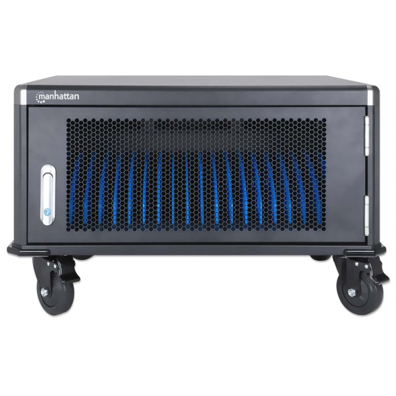 Manhattan Chariot de charge (armoire) 20 ordinateurs portables (jusqu’à 16"), charge via adaptateurs secteur (EU)