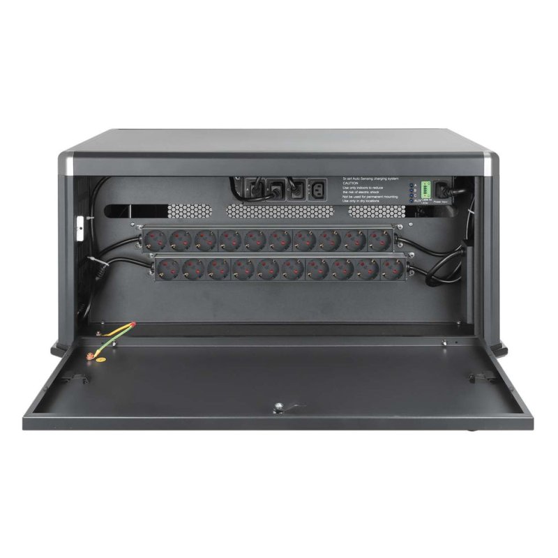 Manhattan Chariot de charge (armoire) 20 ordinateurs portables (jusqu’à 16"), charge via adaptateurs secteur (EU)