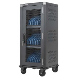 Manhattan Chariot de charge USB-C 30 appareils, 30 W par port, iPad jusqu’à 13", MacBook Air jusqu’à 13" et