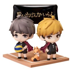 Haikyu!! Qset Mini Figures 2-Pack Atsumu Miya & Osamu Miya 8 cm