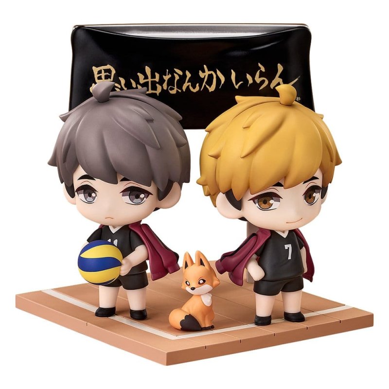 Haikyu!! Qset Mini Figures 2-Pack Atsumu Miya & Osamu Miya 8 cm