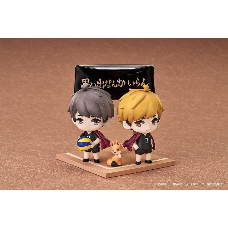 Haikyu!! Qset Mini Figures 2-Pack Atsumu Miya & Osamu Miya 8 cm